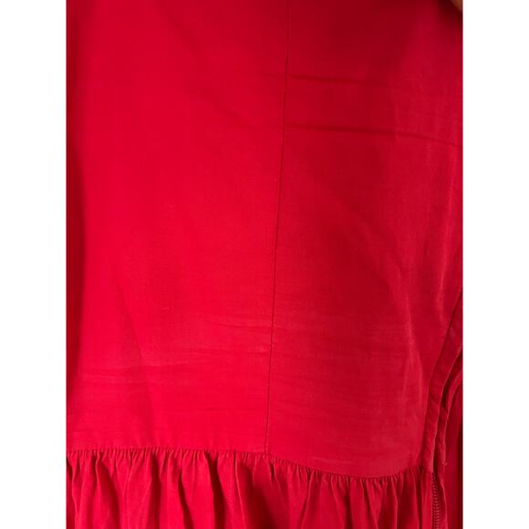 Anthropologie ATSU Dress Red Off-The-Shoulder Red Maxi Dress - Picture 9 of 15